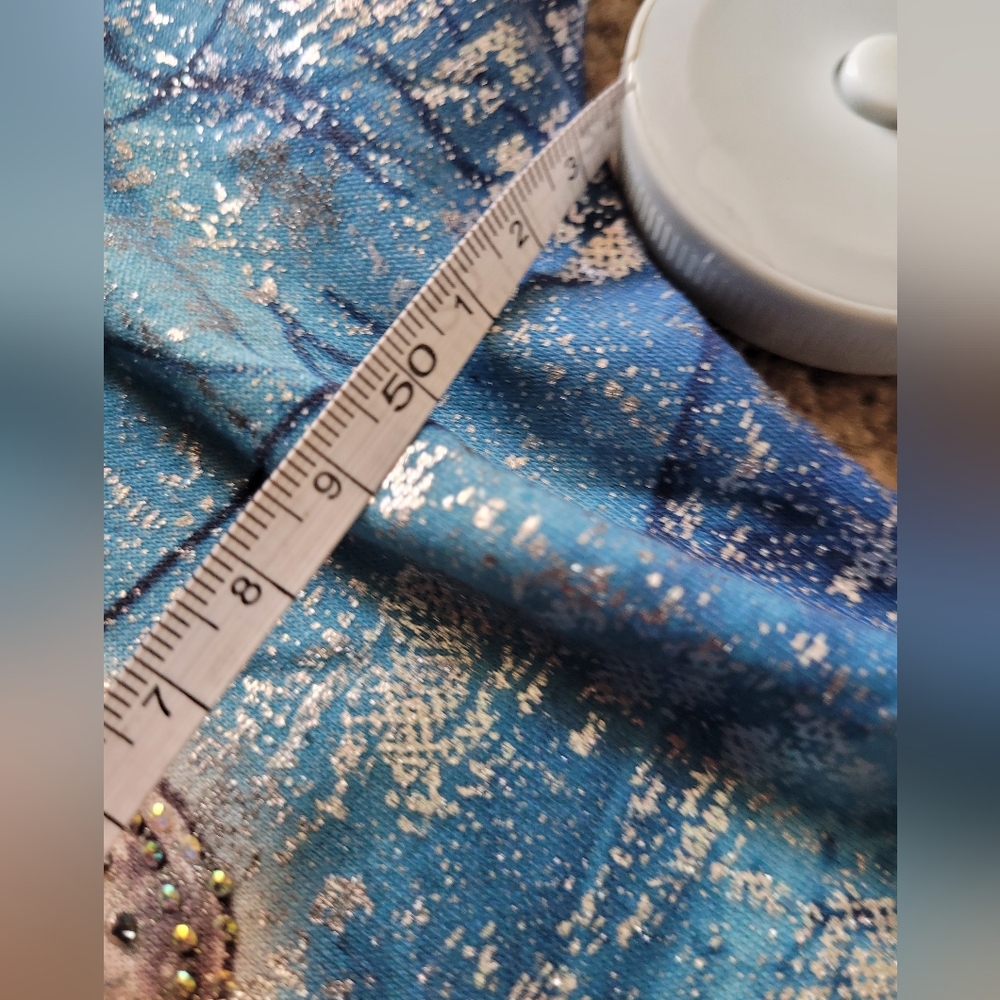 Blue Floral Womens Shirt - Picture 3 of 7